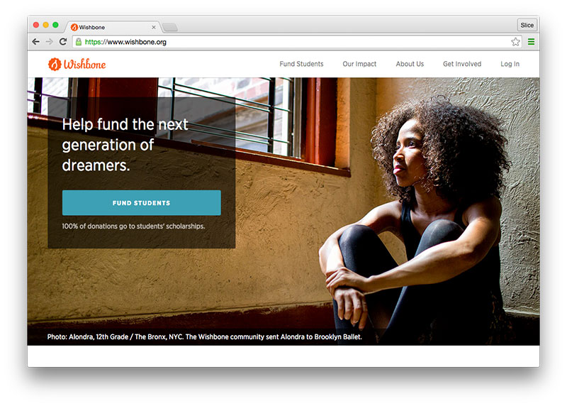 Wishbone Homepage Fund Students