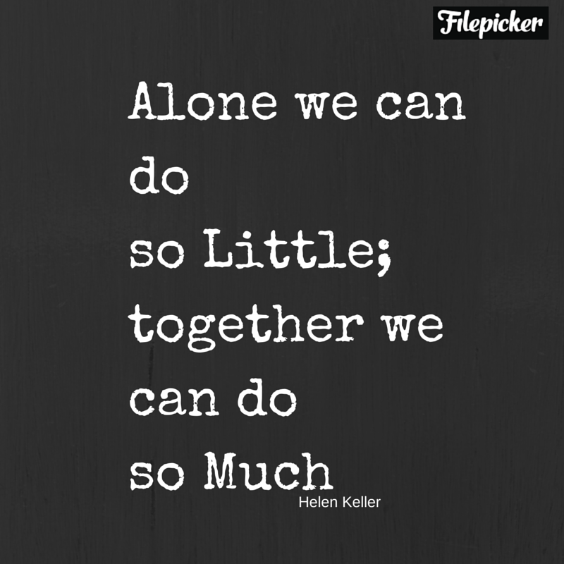 Hellen Keller Quote - Alone vs Together