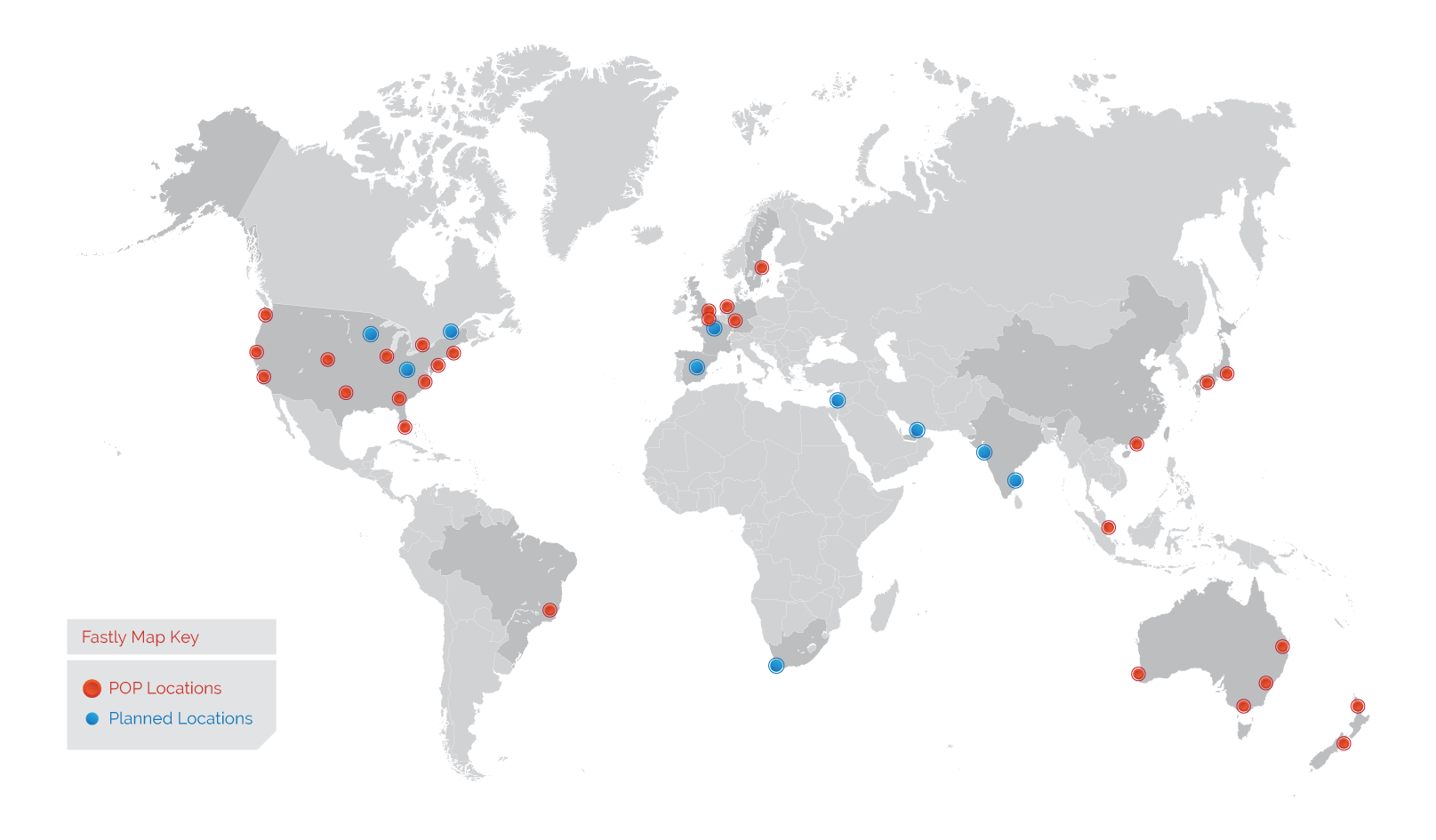 Fastly CDN Global Map