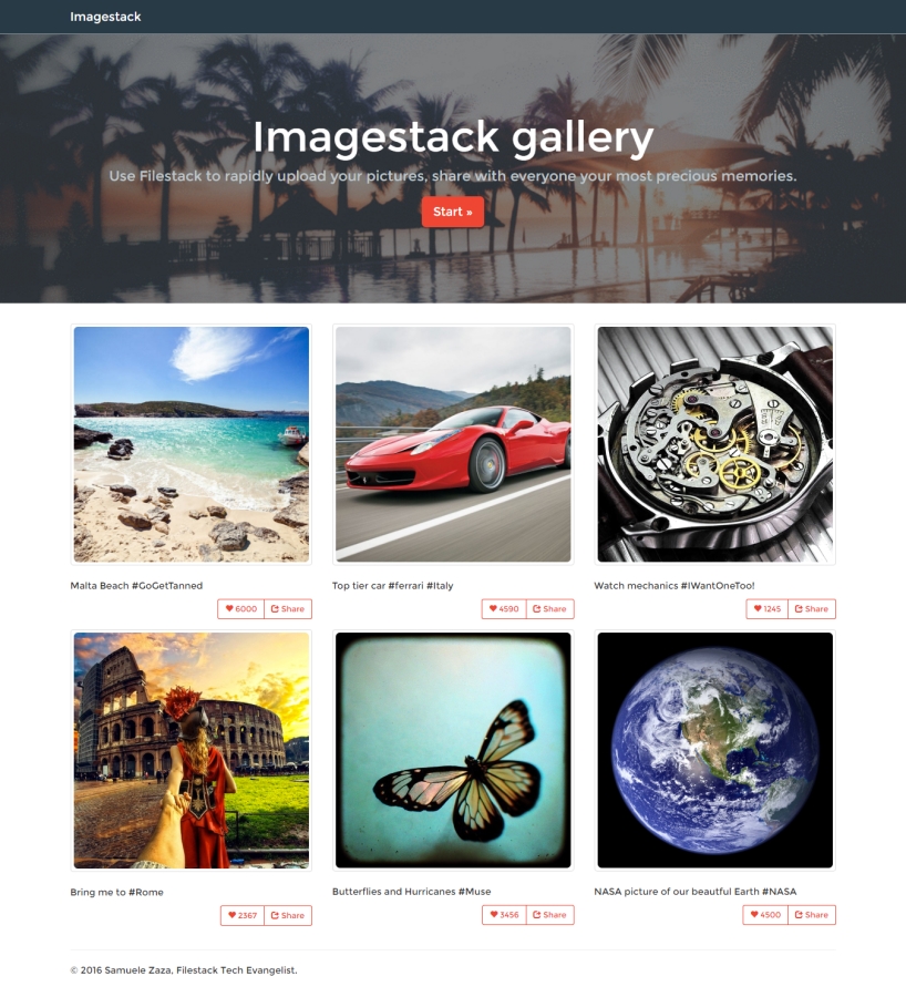 Optimized Image Stack Gallery