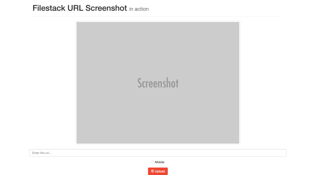 Filestack URL Screenshot