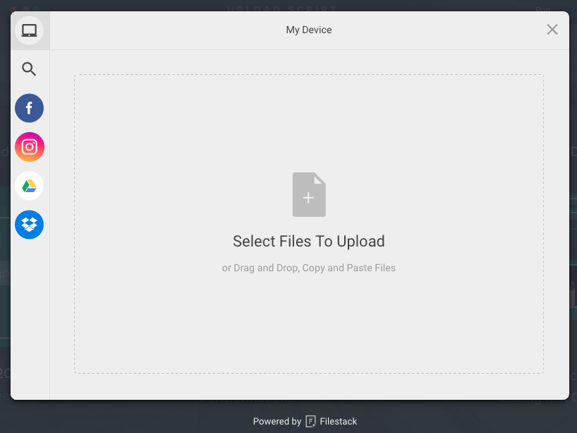 Filestack File Uploader