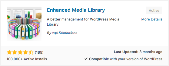 Enhanced Media Library plugin