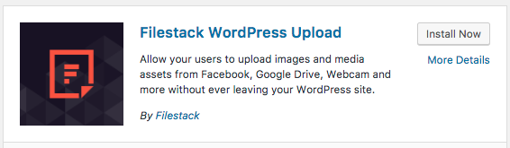 The Filestack WordPress Upload Plugin