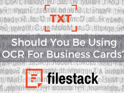 should you be using ocr for business cards?