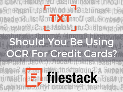 should you be using ocr for credit cards?