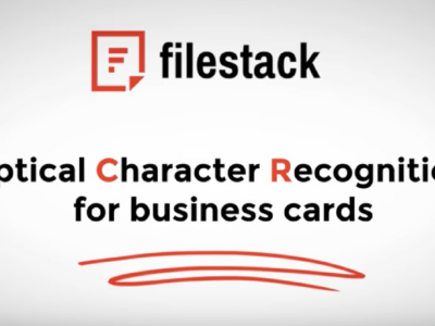Filestack OCR for Business Cards