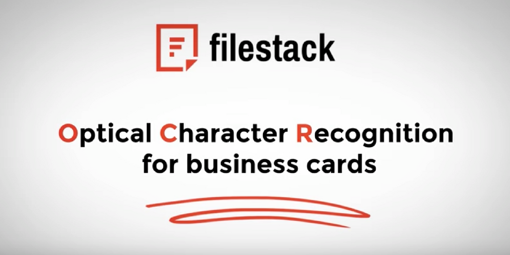 Filestack OCR for Business Cards