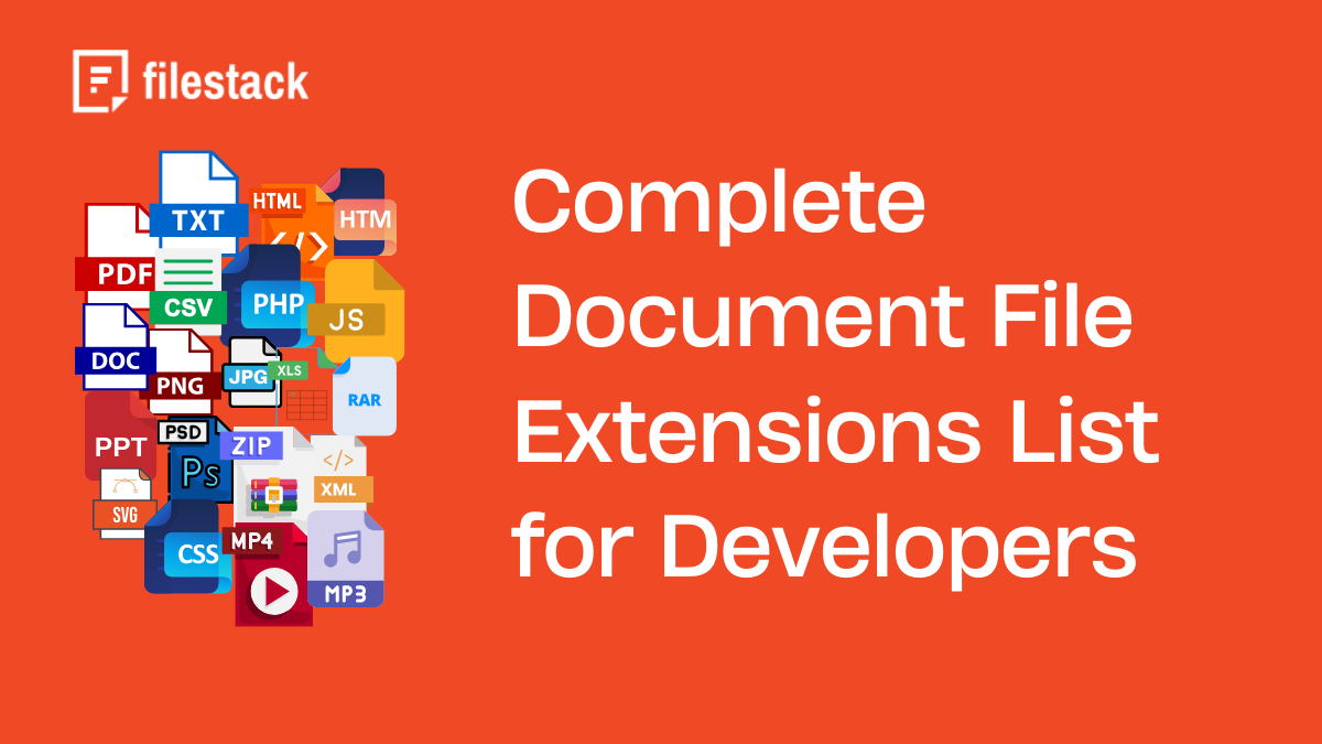 Complete Document File Extensions List for Developers