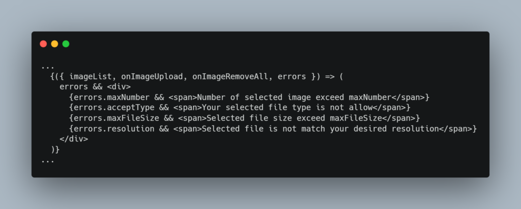 Javascript Programming: React Image Upload