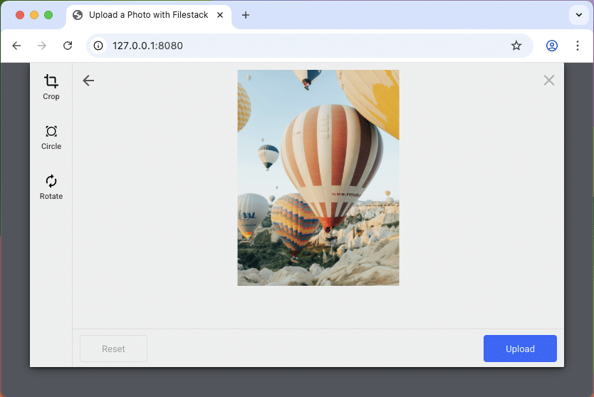 Preview your image in the file picker before uploading