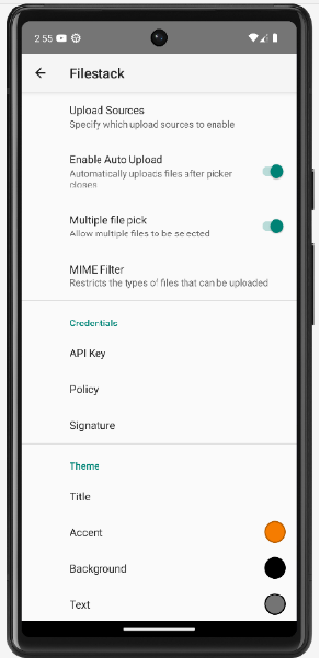 Filestack Android UI