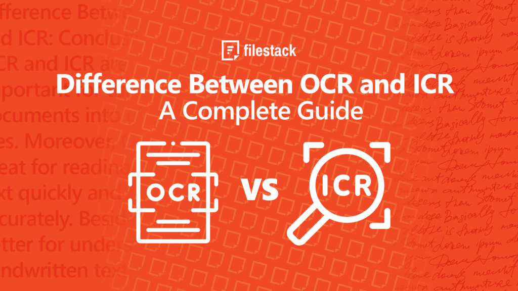 Difference Between OCR and ICR