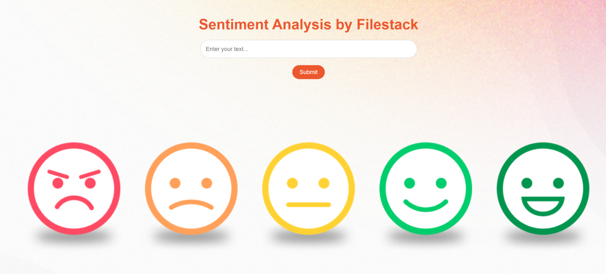 Text Sentiment analysis by Filestack