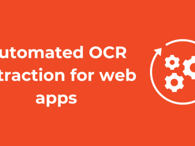 automated ocr extraction for web apps