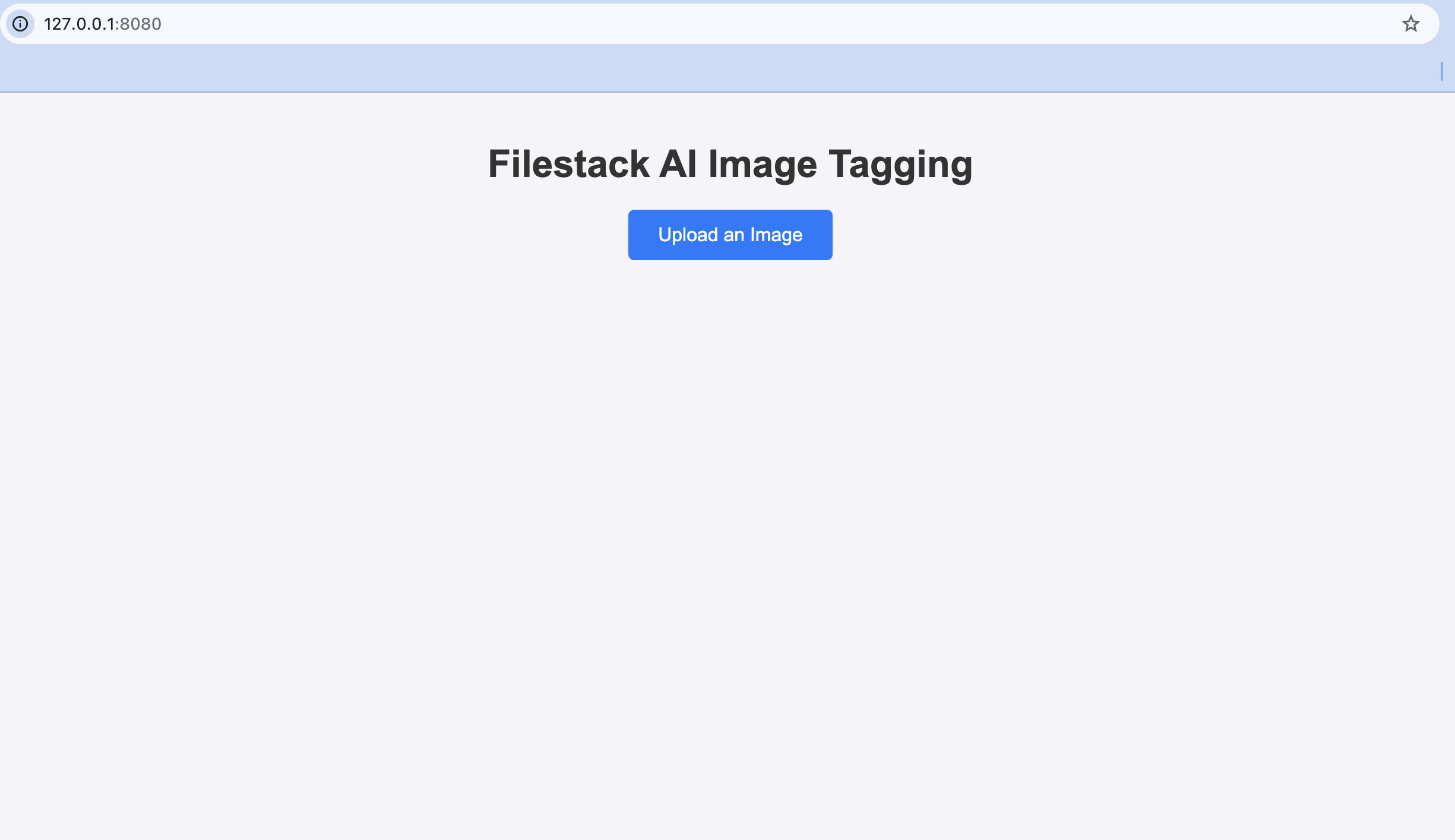 Image tagging file initial screen