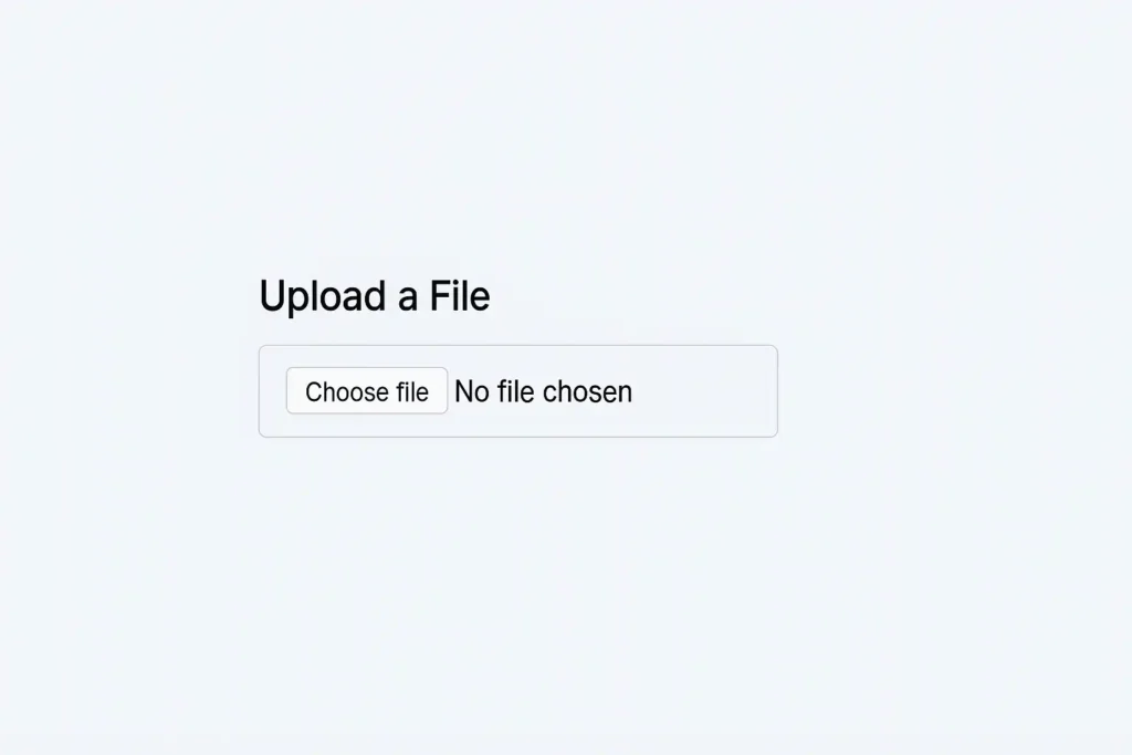 Generic file upload UI