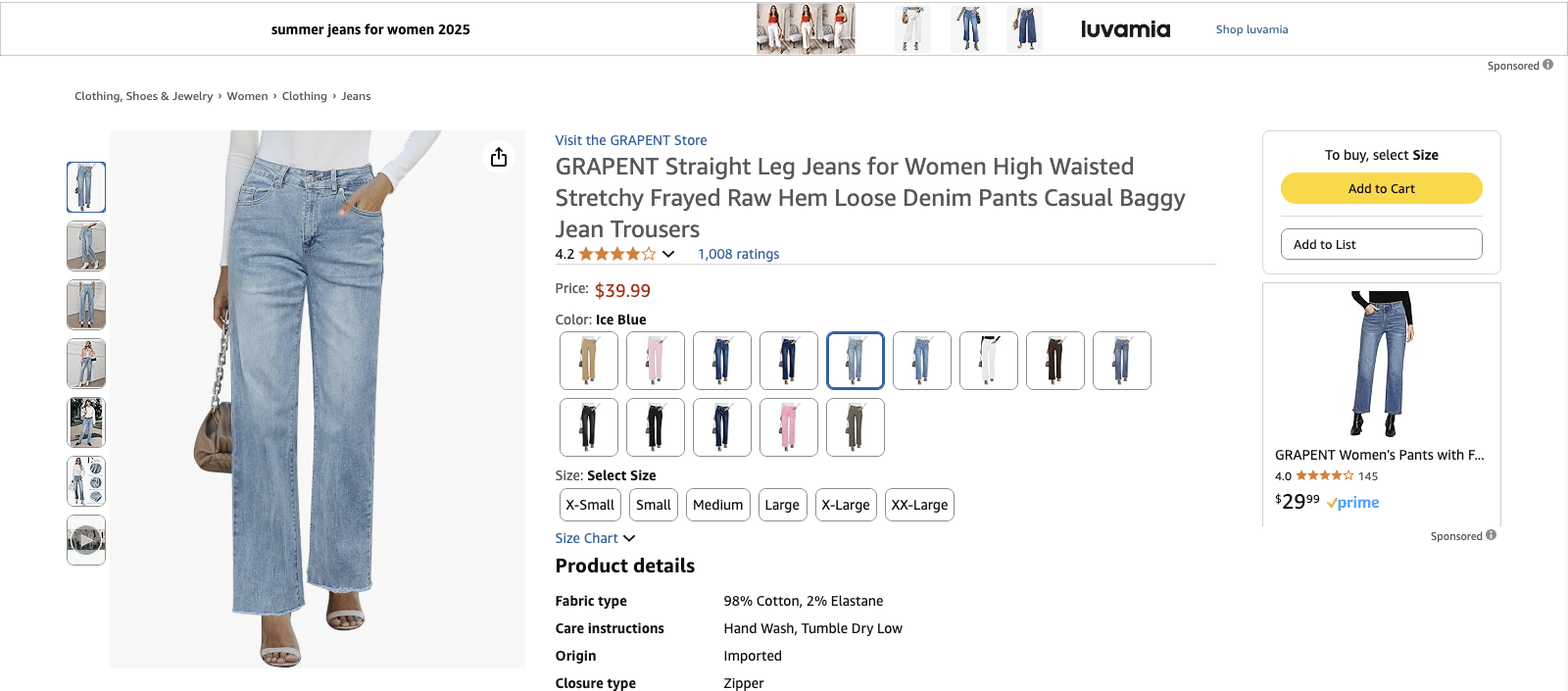 Example of 360° product views and zoom features on Amazon. Source: amazon.com
