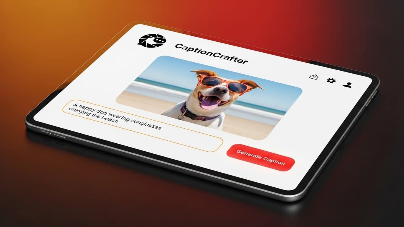 An image captioning web app.
