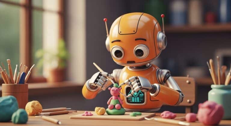 robot manipulating images