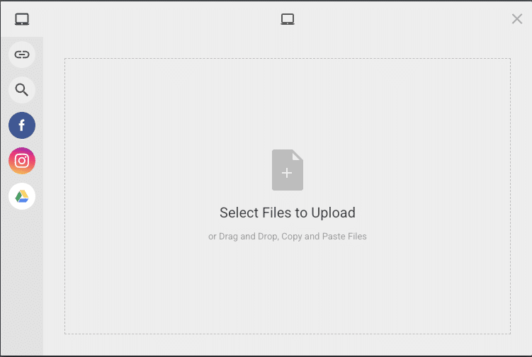 Filestack File Picker with drag-and-drop support