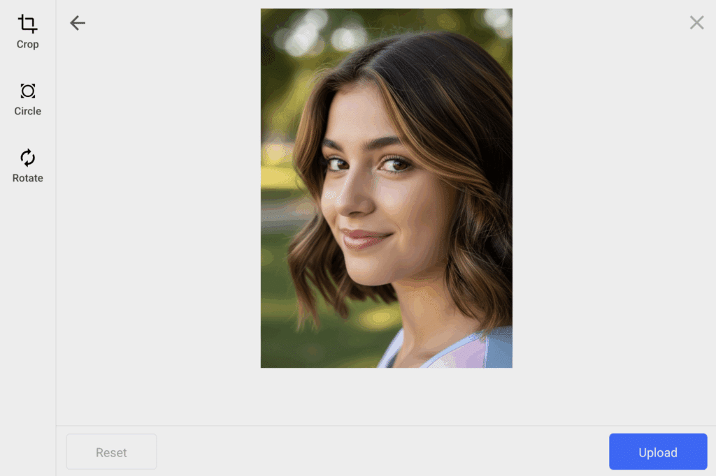 SaaS onboarding form – profile picture selected in the Filestack File Picker.