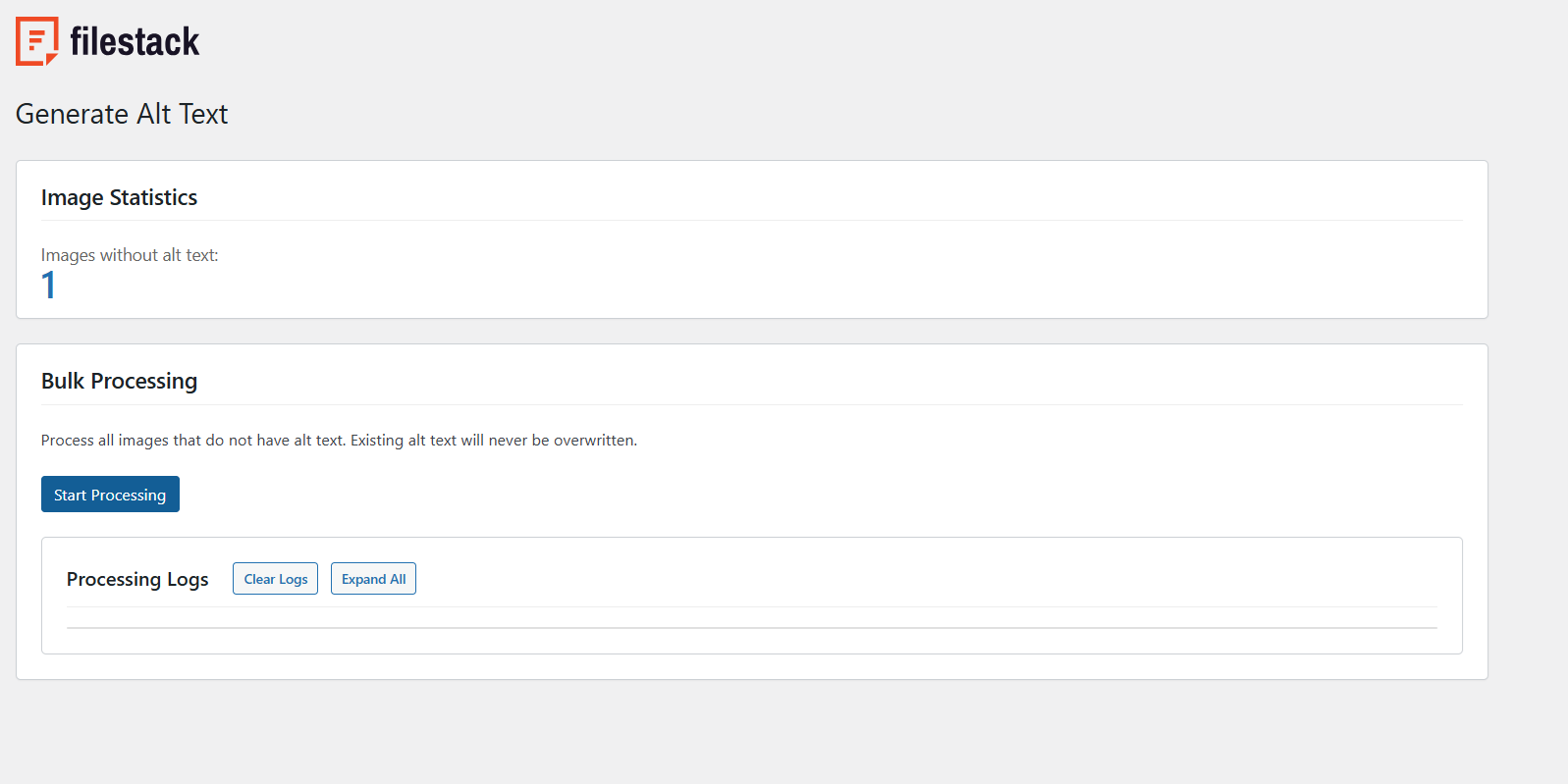 Bulk AlT Text Generation