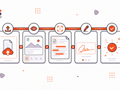 Upload Contract Form UI Design for Signatures and Documents