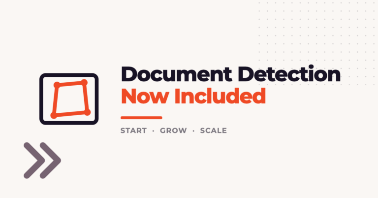 Document Detection Now Included